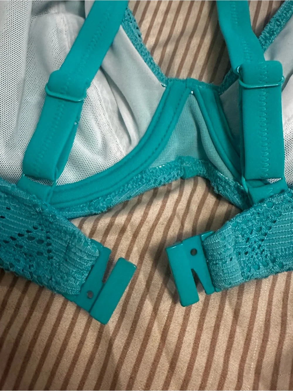 Freya Nomad Nights High Apex Marine Underwire Bikini Top Women's 38D NWT Beachy